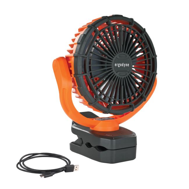 Fan and charging cord