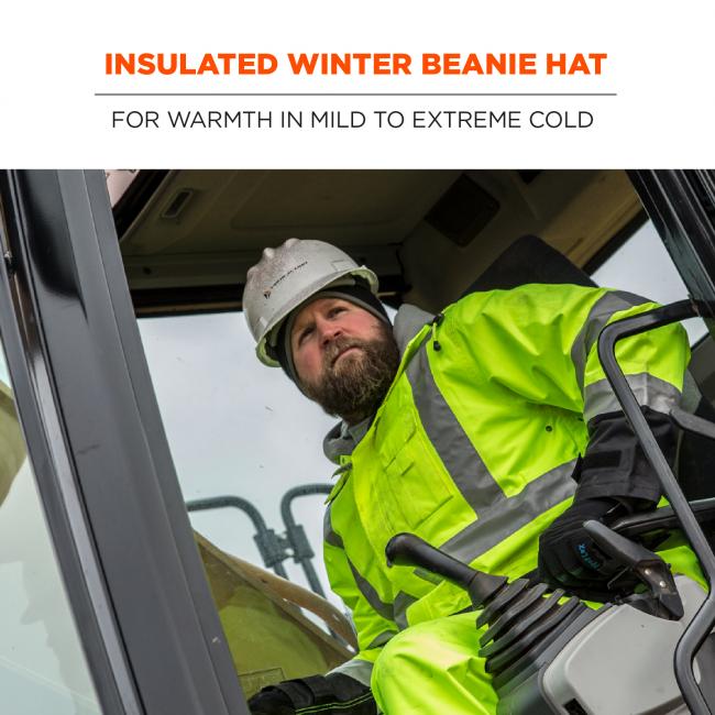 Insulated winter beanie hat. For warmth in mild to extreme cold