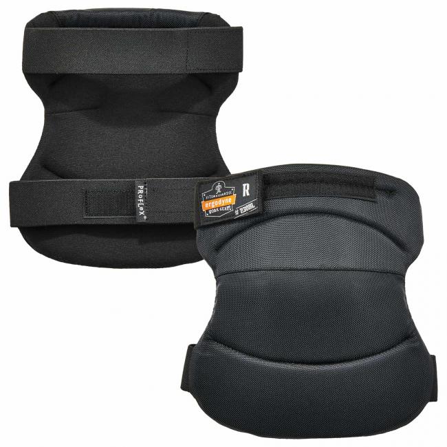 230HL  Black Wide Soft Cap Knee Pads - H&L paired image 1