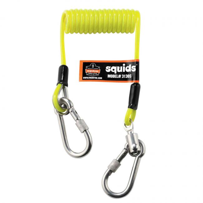 3130 2lb Lime Coiled Cable Lanyard-2lbs Tool Lanyards image 100