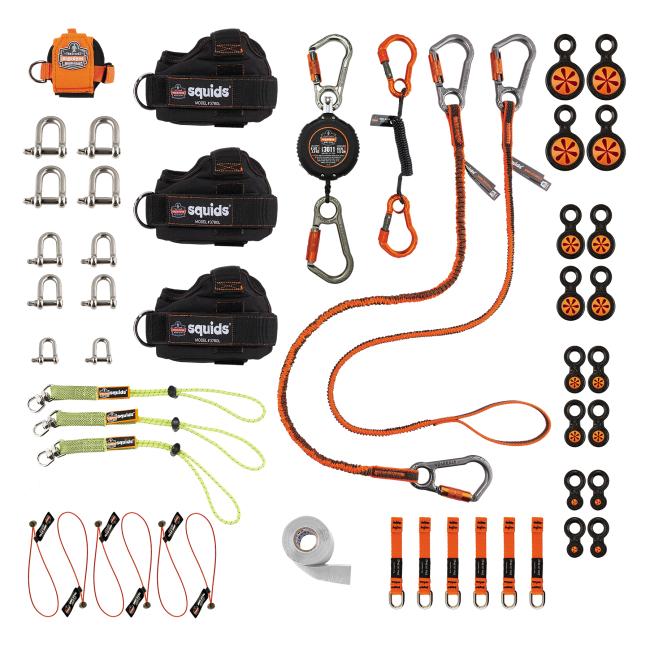 Tower climber tool tethering full kit of all items