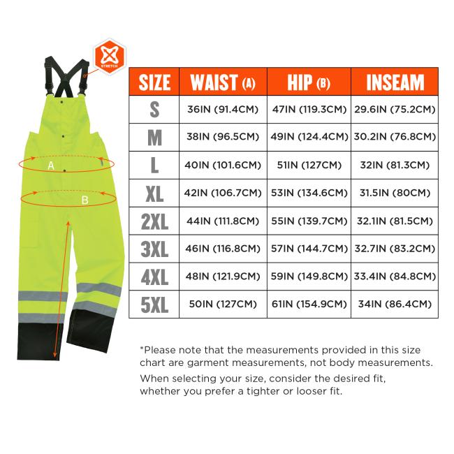Size chart for sizes S through 5XL. Screen readers please view HTML size chart after color selections, for best experience.