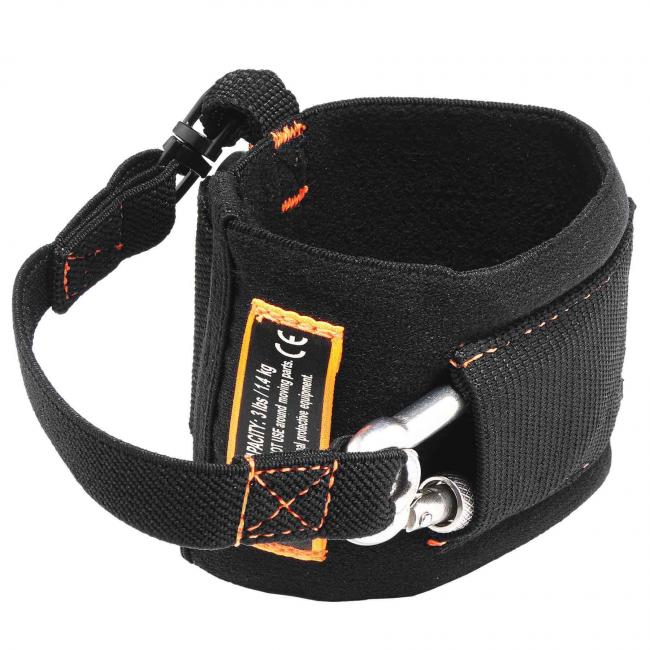 3114 Black Pull-On Wrist Lanyard with Carabiner image 2
