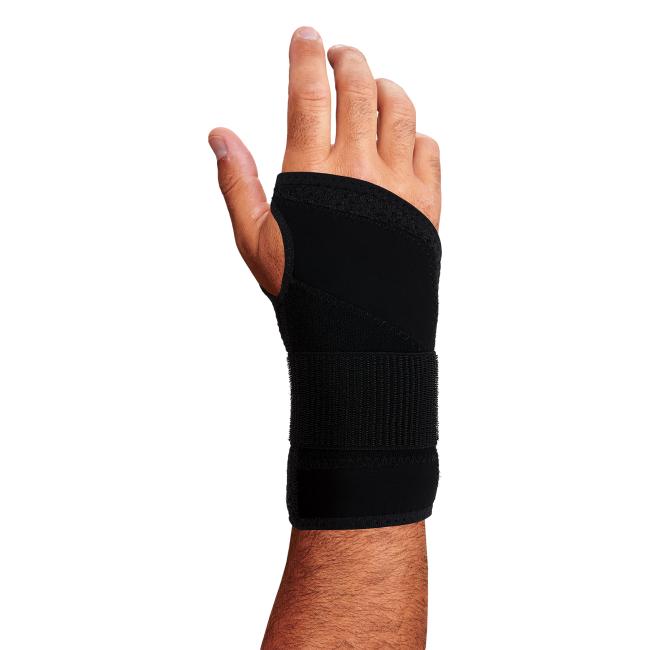 Dorsal view of wrist brace support .