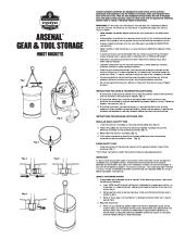 arsenal gear tool storage hoist buckets instructions pdf