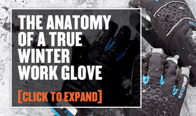 The anatomy of a true winter work glove.