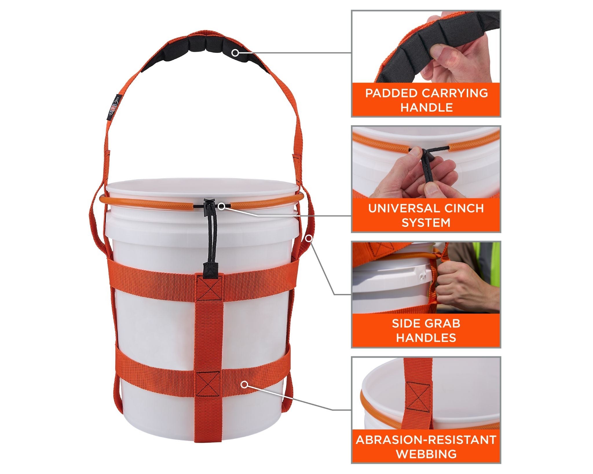 Arsenal 5980 features a padded carrying handle, a universal cinch system, side grab handles and abrasion-resistant webbing