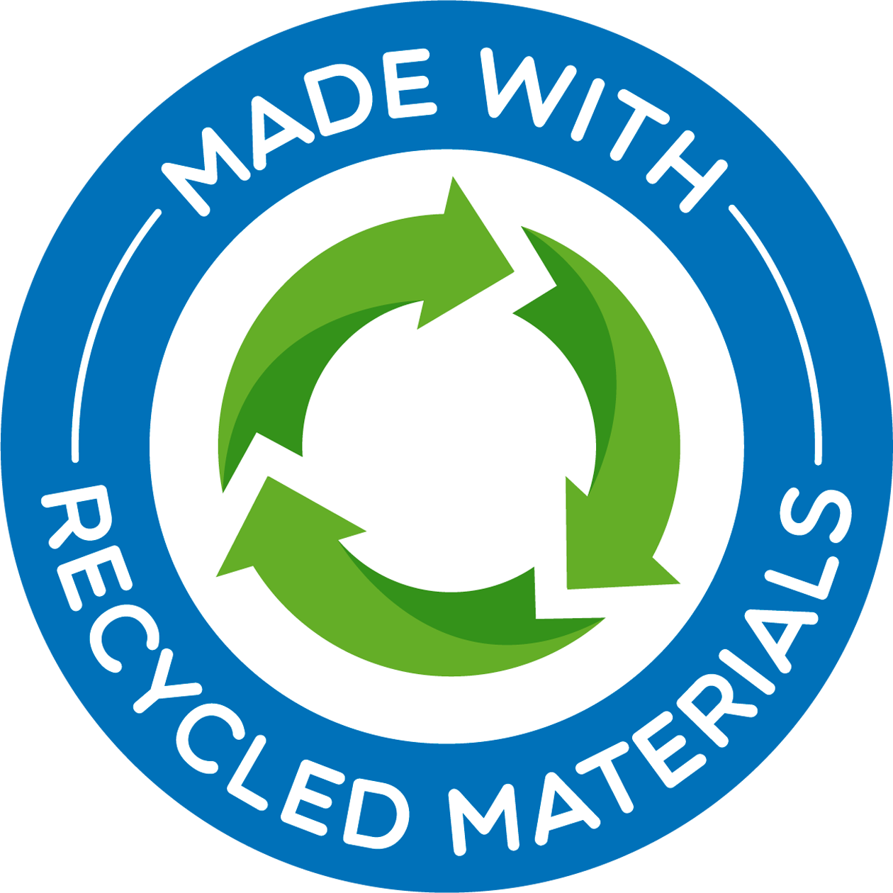 Made with recycled materials