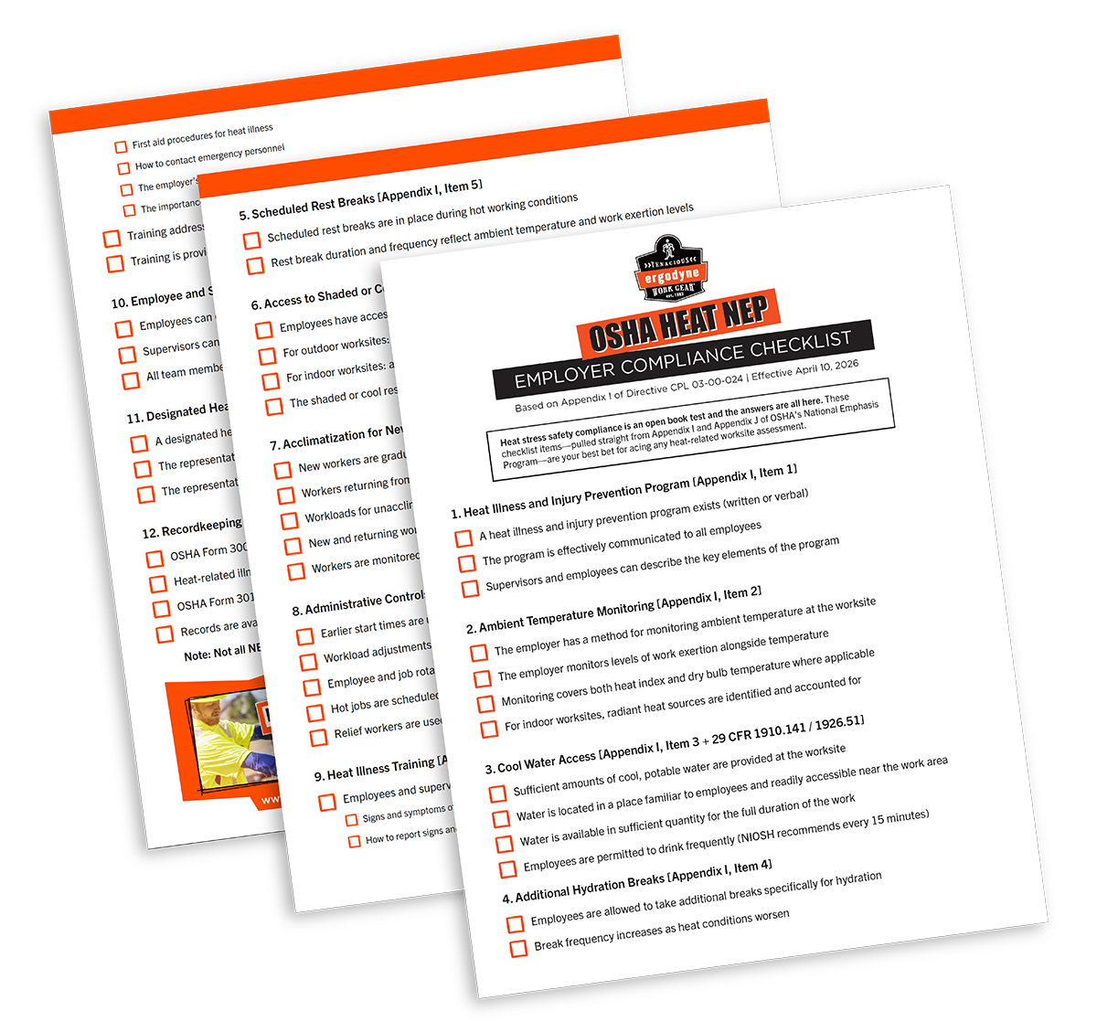 OSHA heat nep extension employer checklist