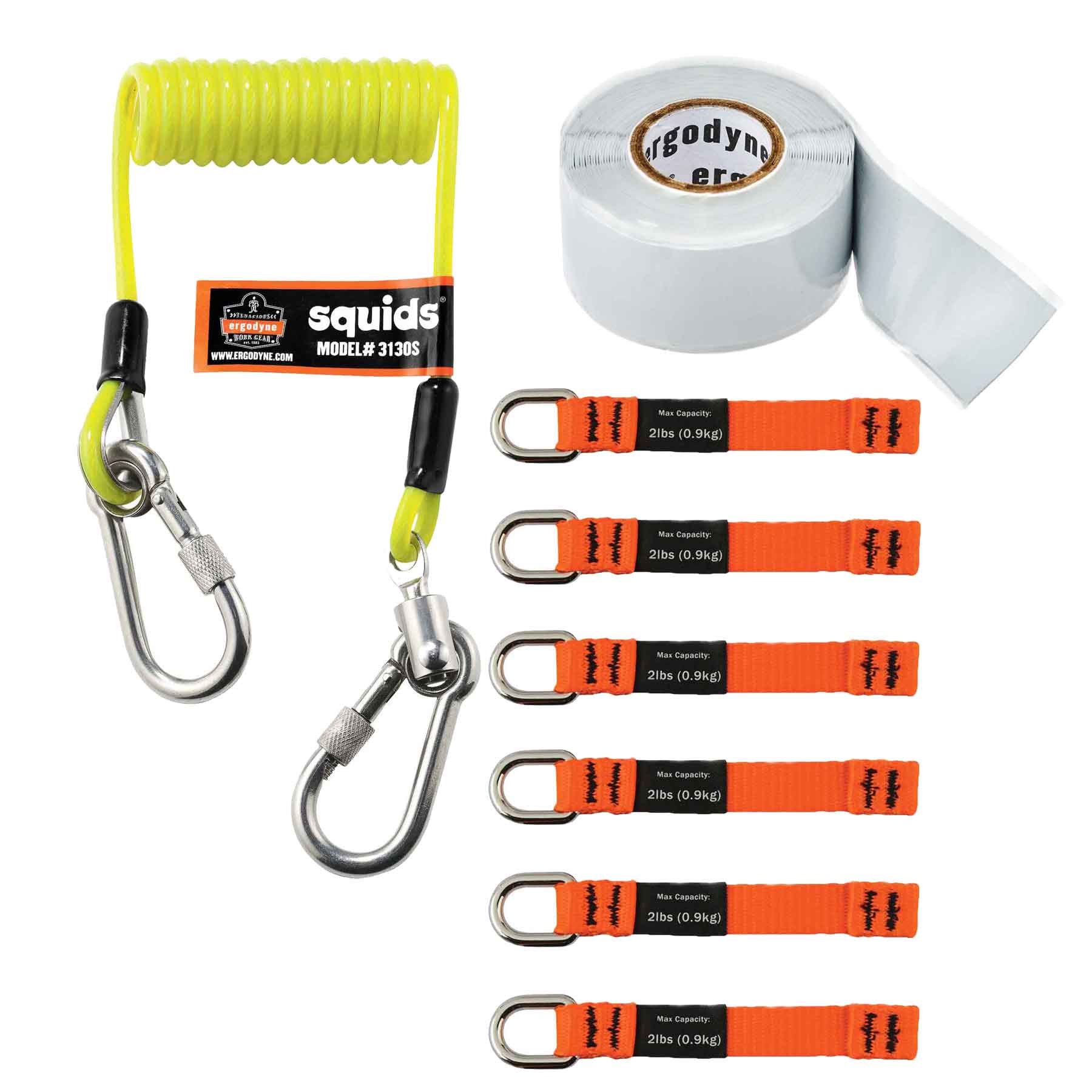 Squids 3180 Tool Tethering Kit - 2lb (0.9kg)