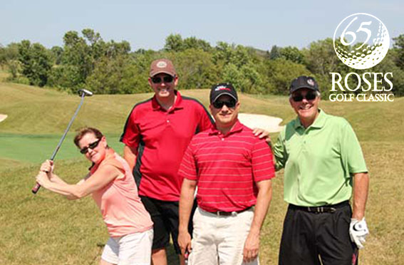 Golfers on a sunny day
