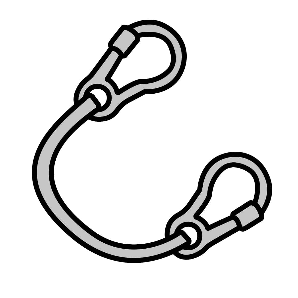 Dual-carabiner tool lanyard