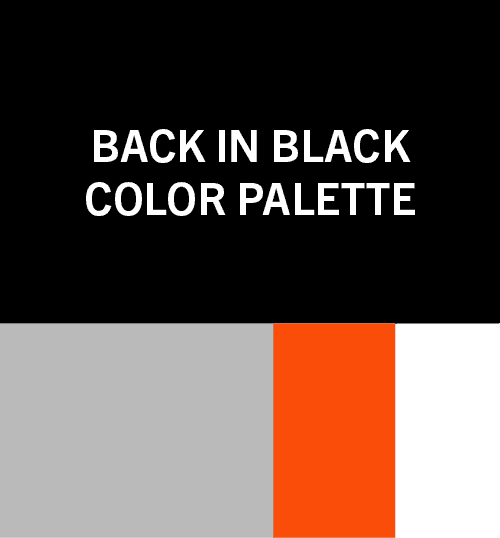 Back in black color palette