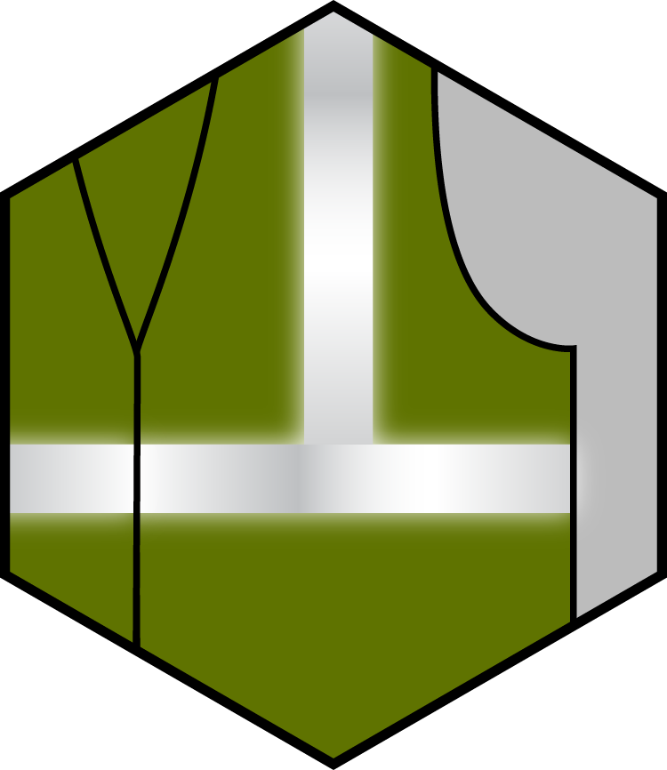 Reflective vest in low lighting