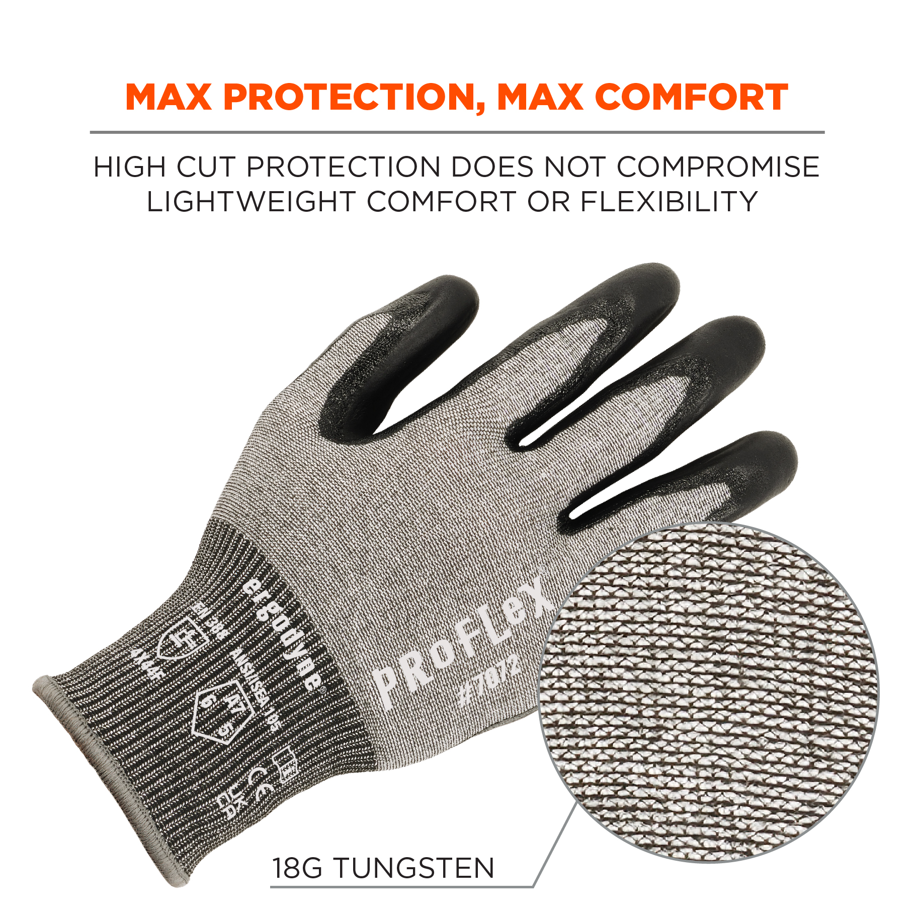 ANSI/ISEA 105-2016 A7 Nitrile Coated CR Gloves