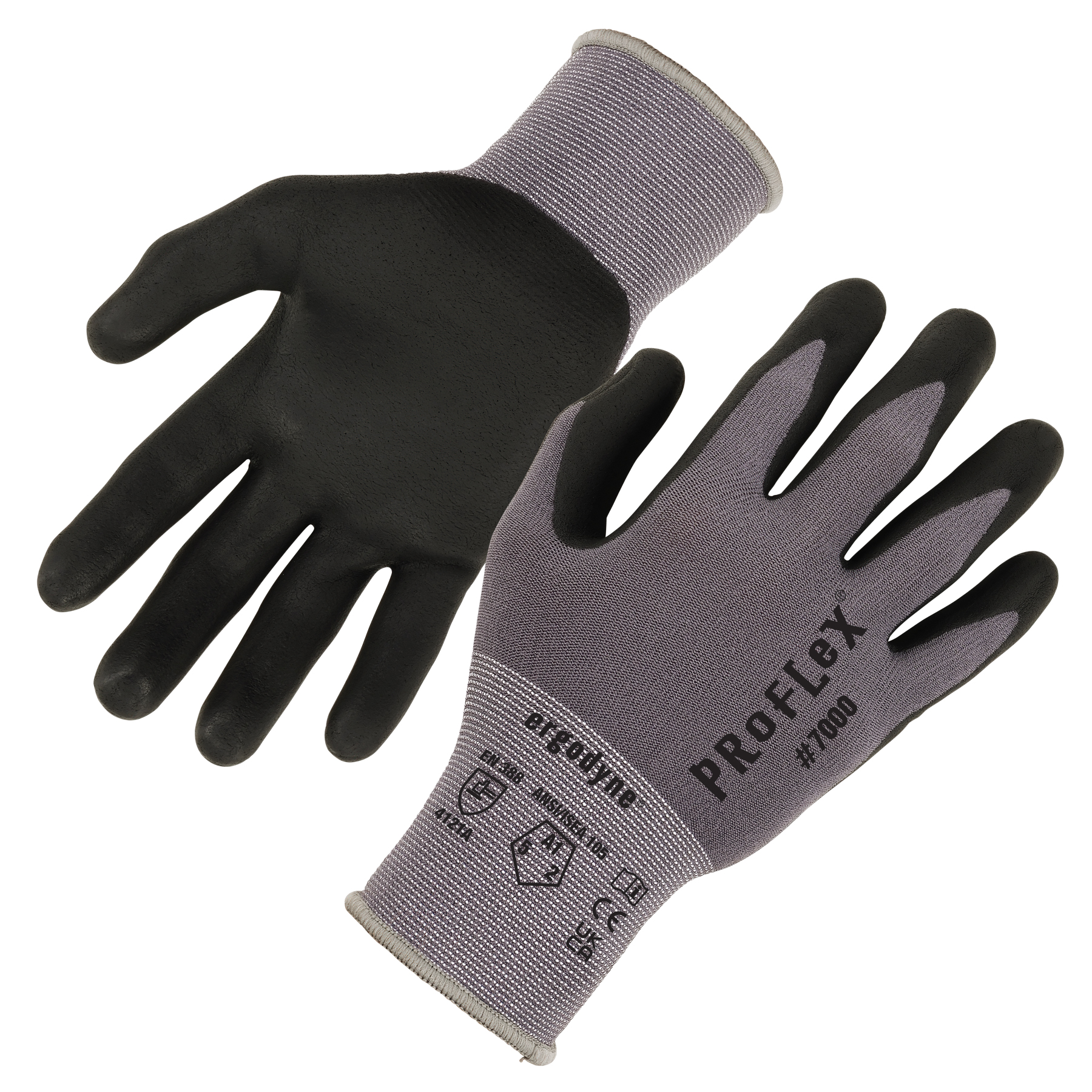 Firm Grip Gloves GEL Pro Large Knuckle Strap Leather Palm