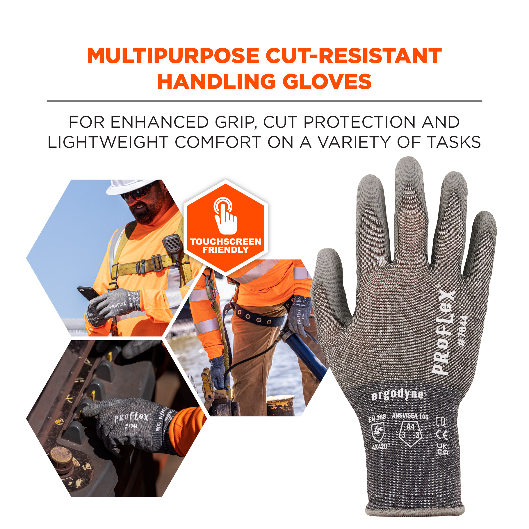 Nitrile Rubber PU Work Safety Gloves Working Gloves Wear-resistant Knife-resistant  Gloves