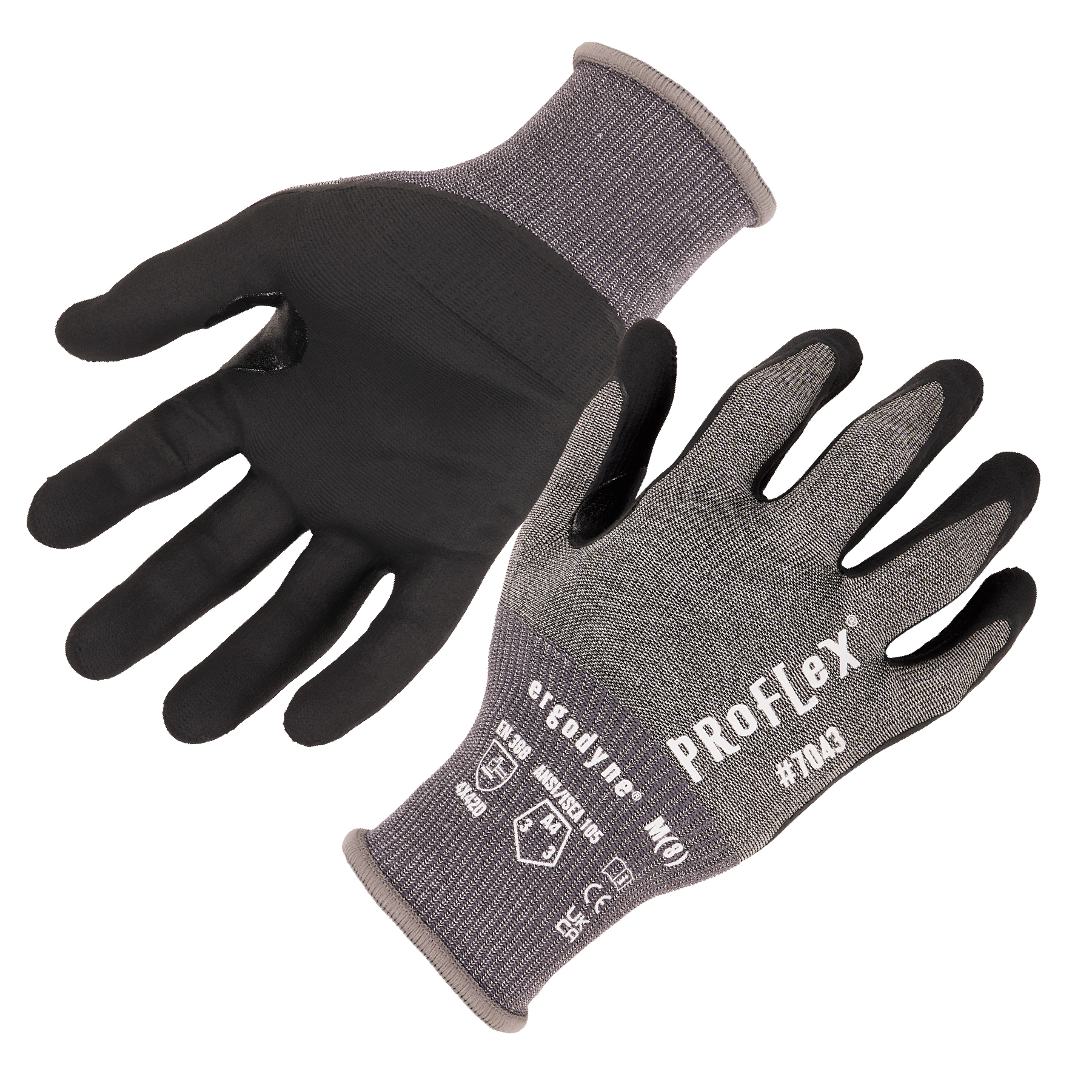 Nitrile Coated Work Gloves (Medium, Size 8)