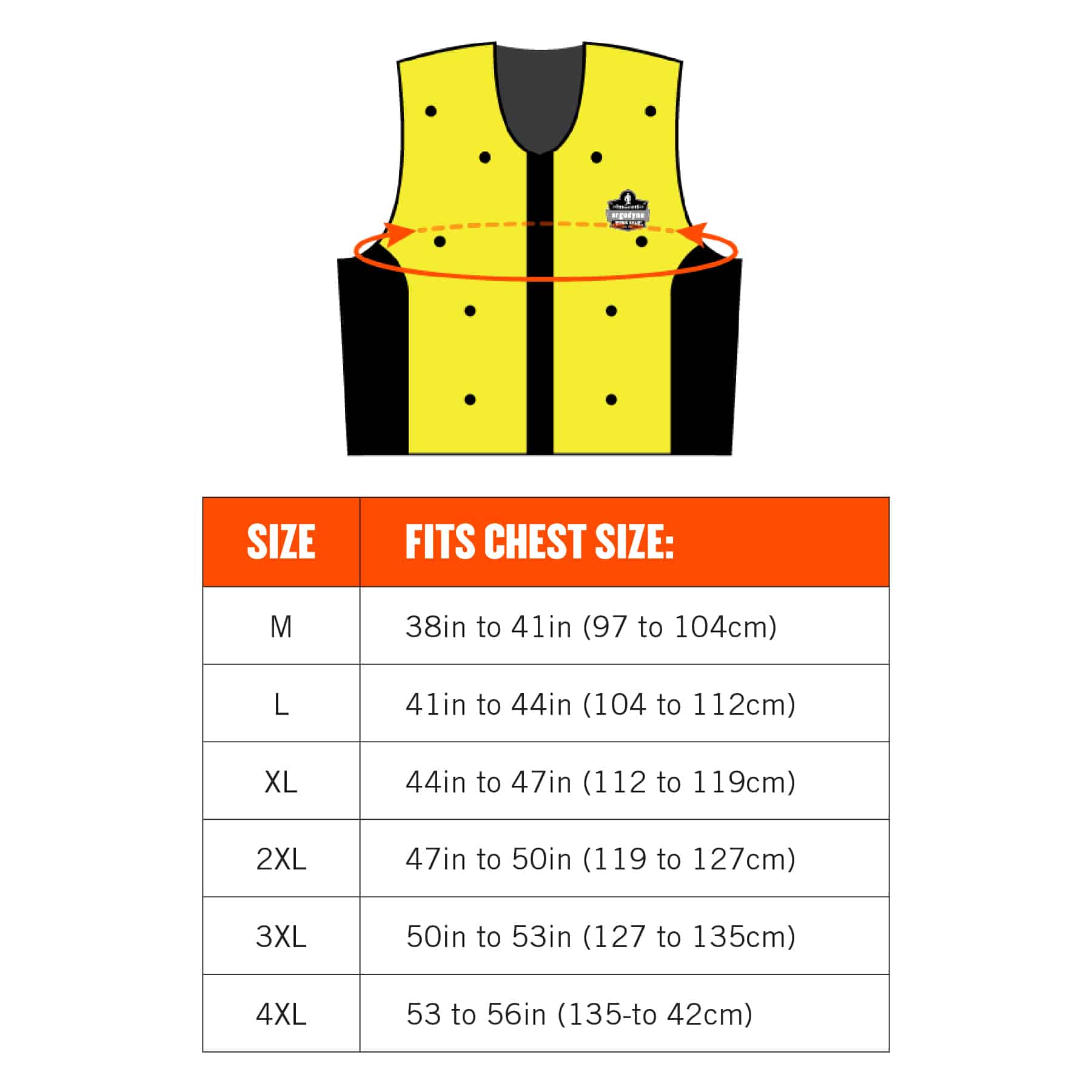 Dry Evaporative Cooling Vest with Zipper