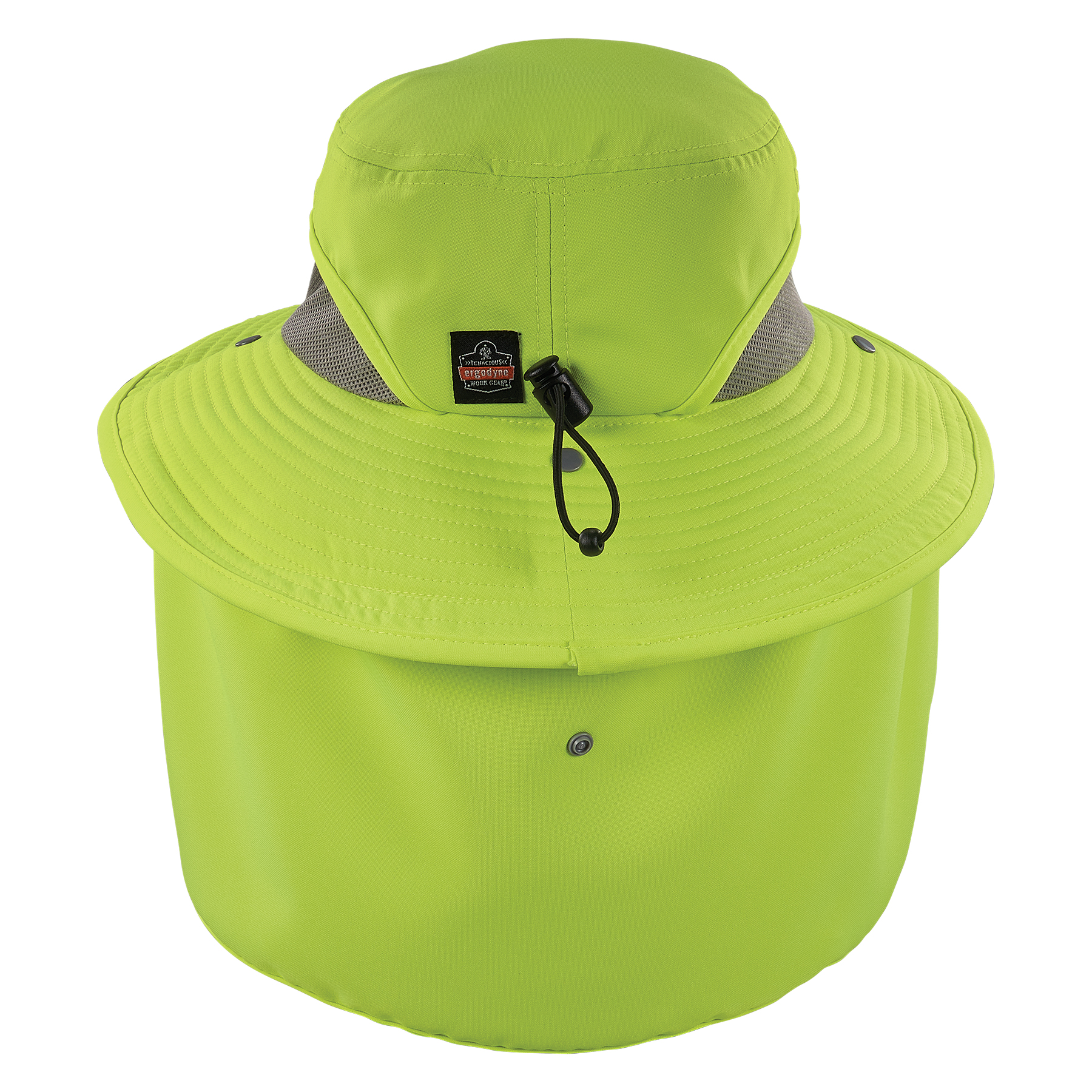 Ergodyne 12520 6650 High-Visibility Lime Hi Cool/Terry Cloth Sun Hat & Neck Shade