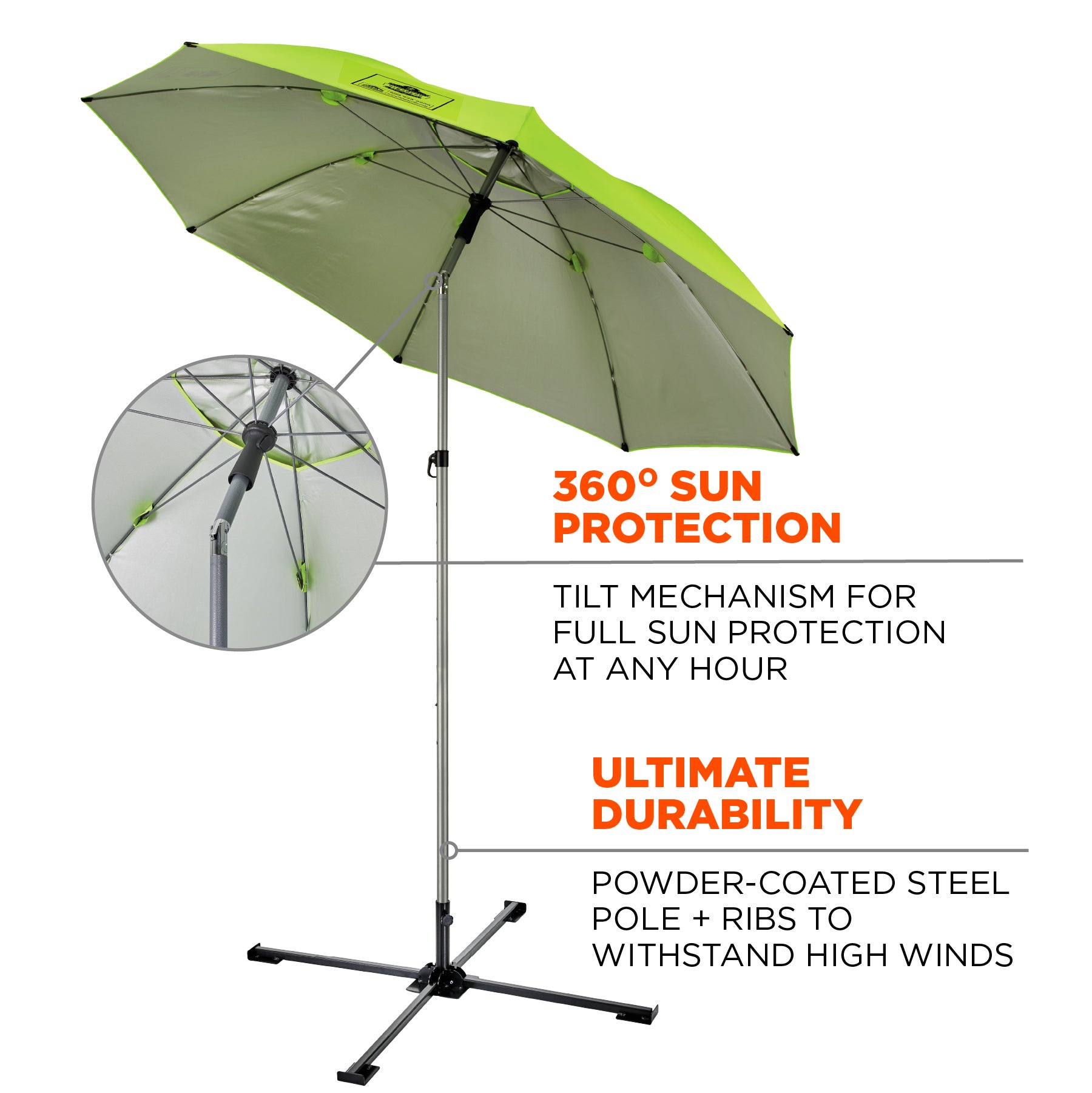 Lightweight Work Umbrella Stand Kit Ergodyne
