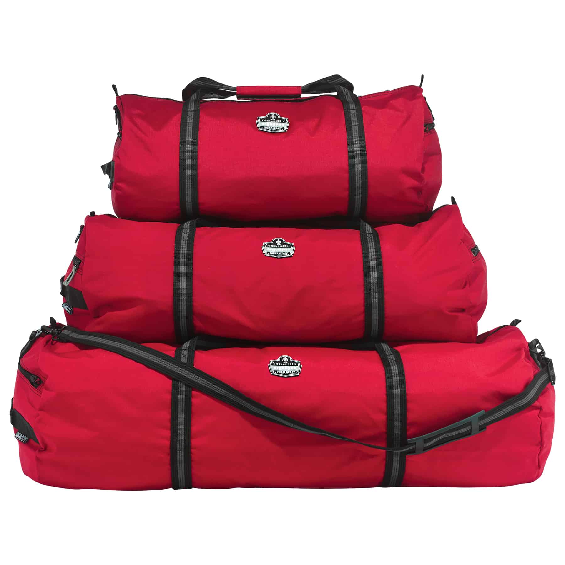 Red Gear Duffle Bag, Small to Large Sizes