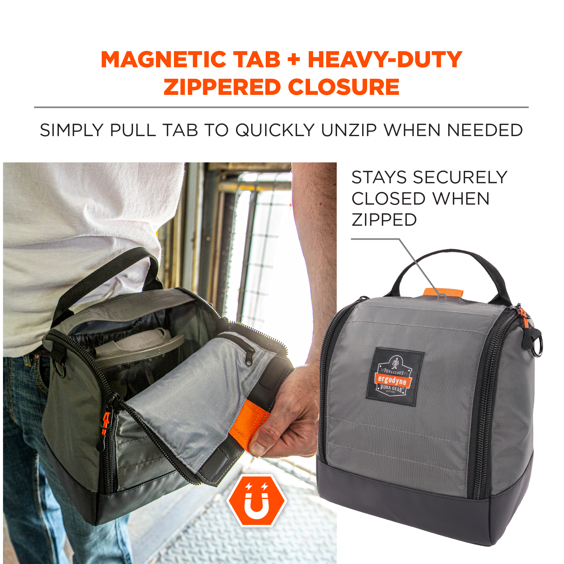 Full Face Respirator Bag - Zipper Magnetic