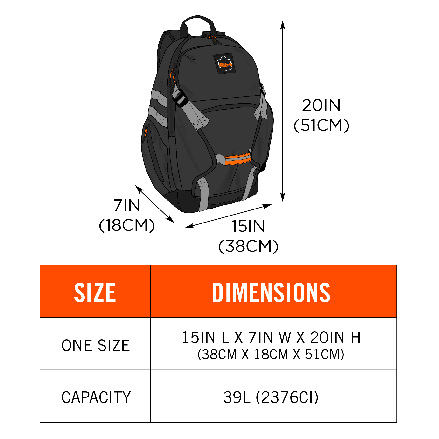 GEAR BAG 20, Steel, 20 l