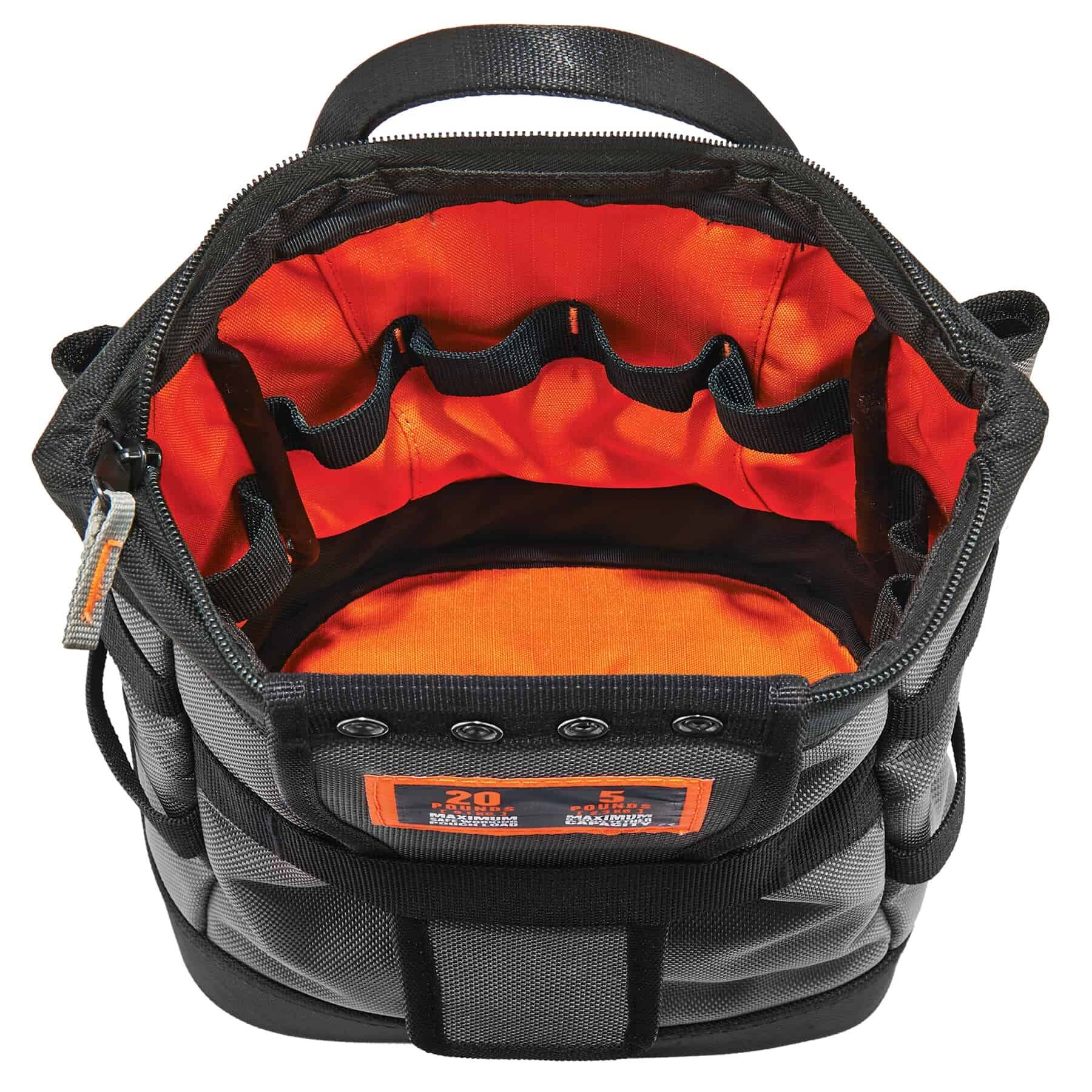 Topped Tool Pouch with Snap-Hinge Zipper Closure | Ergodyne