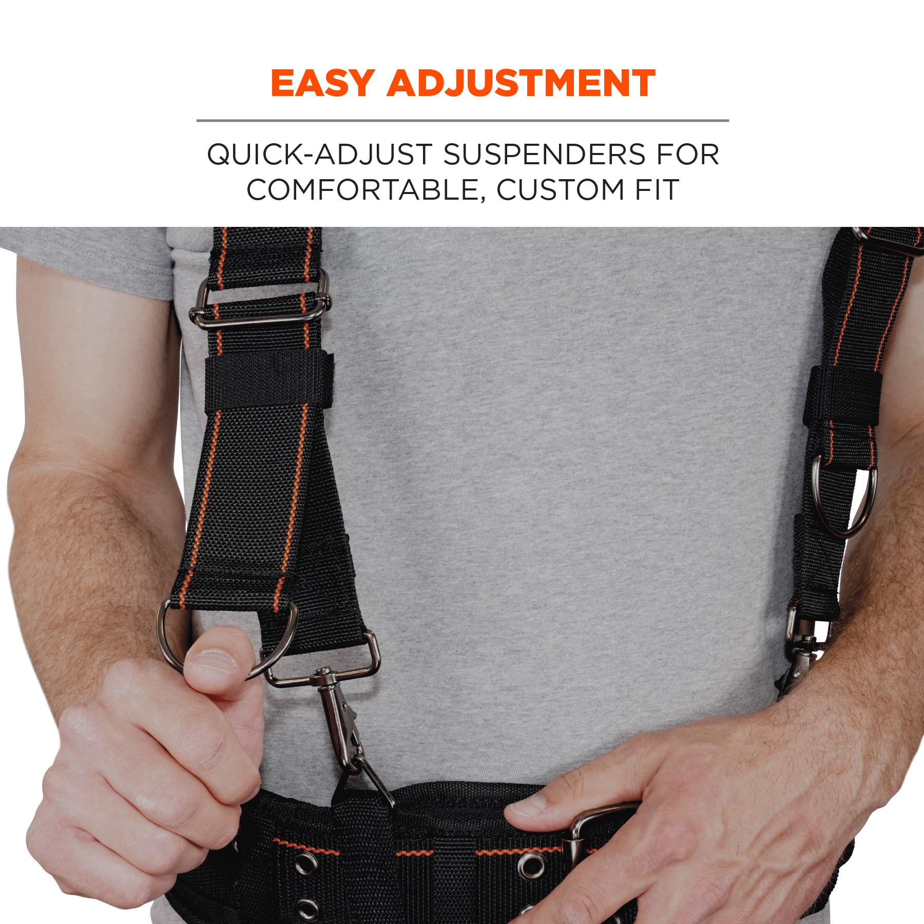 2'' Wide Adjustable Ruler Heavy Duty Belts Tool Braces Suspender For Pouch ！ 