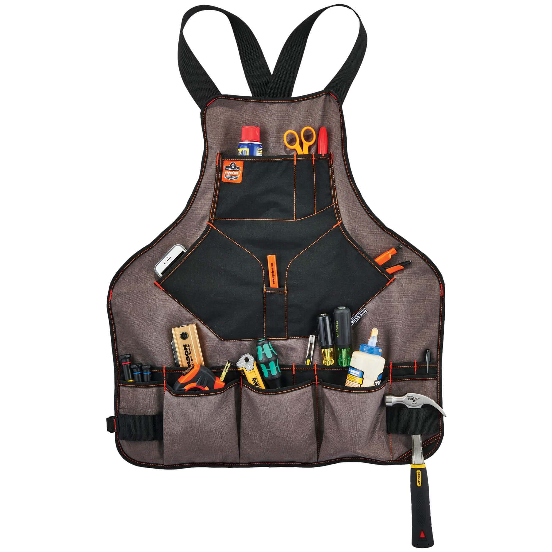 Canvas Tool Apron, Shop Apron, Bib Apron Ergodyne