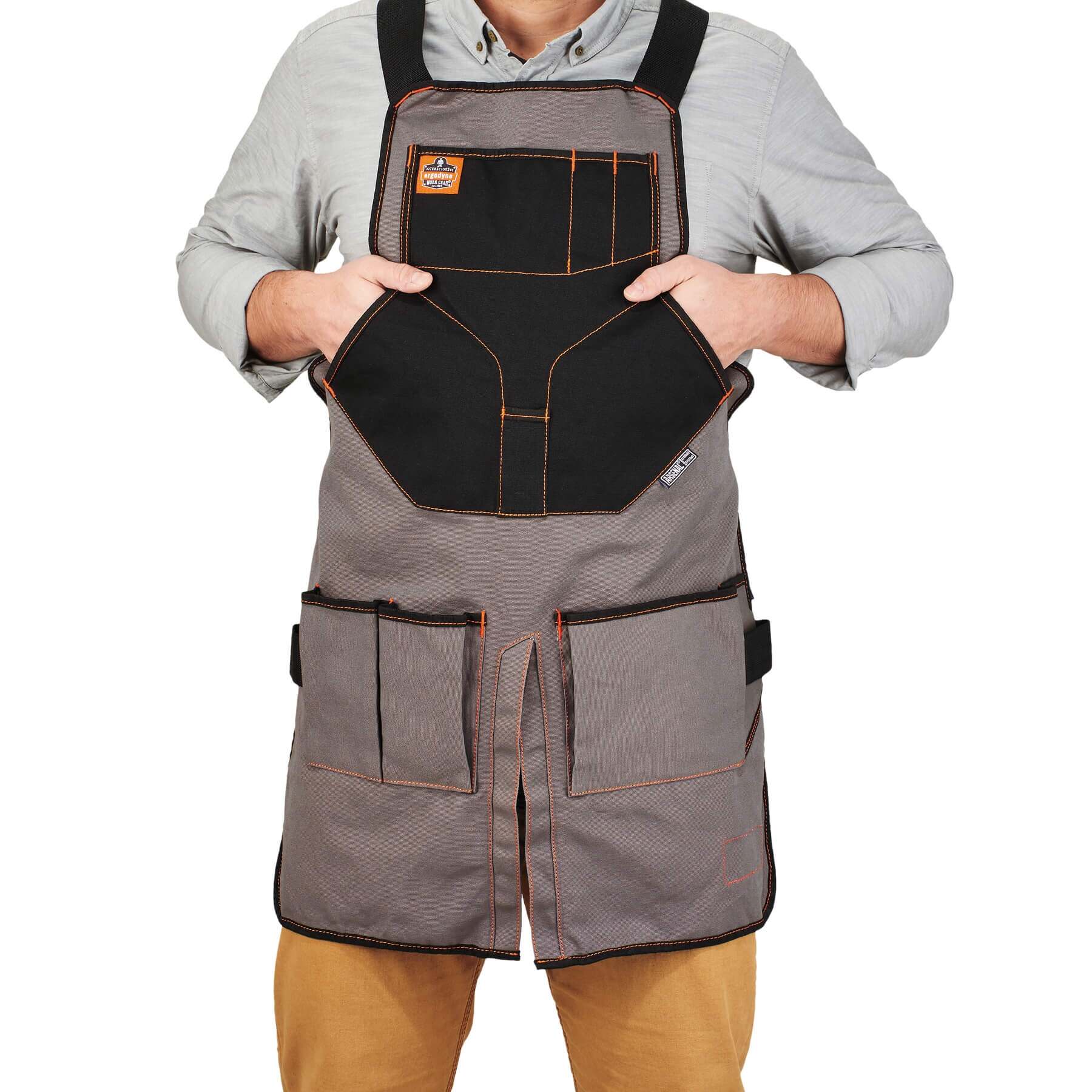 Canvas Tool Apron Extended Length, Shop Apron, Bib Apron Ergodyne
