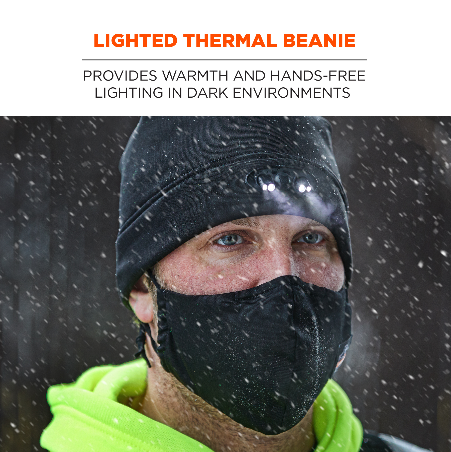 Toboggan hat discount with led light
