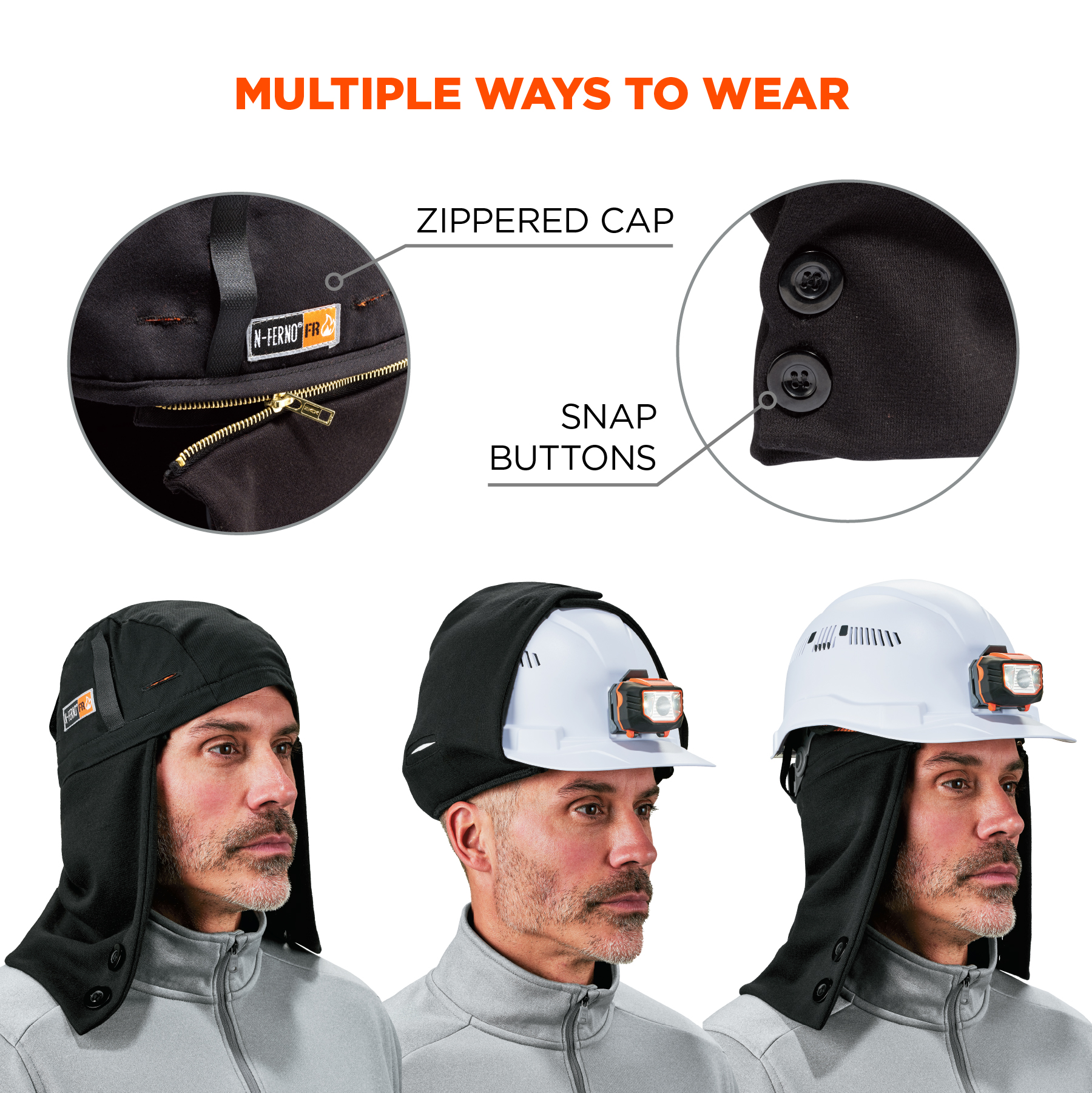 Details about   Portwest Helmet Winter Liner Hard Hat Defender Cap Safety Workwear 