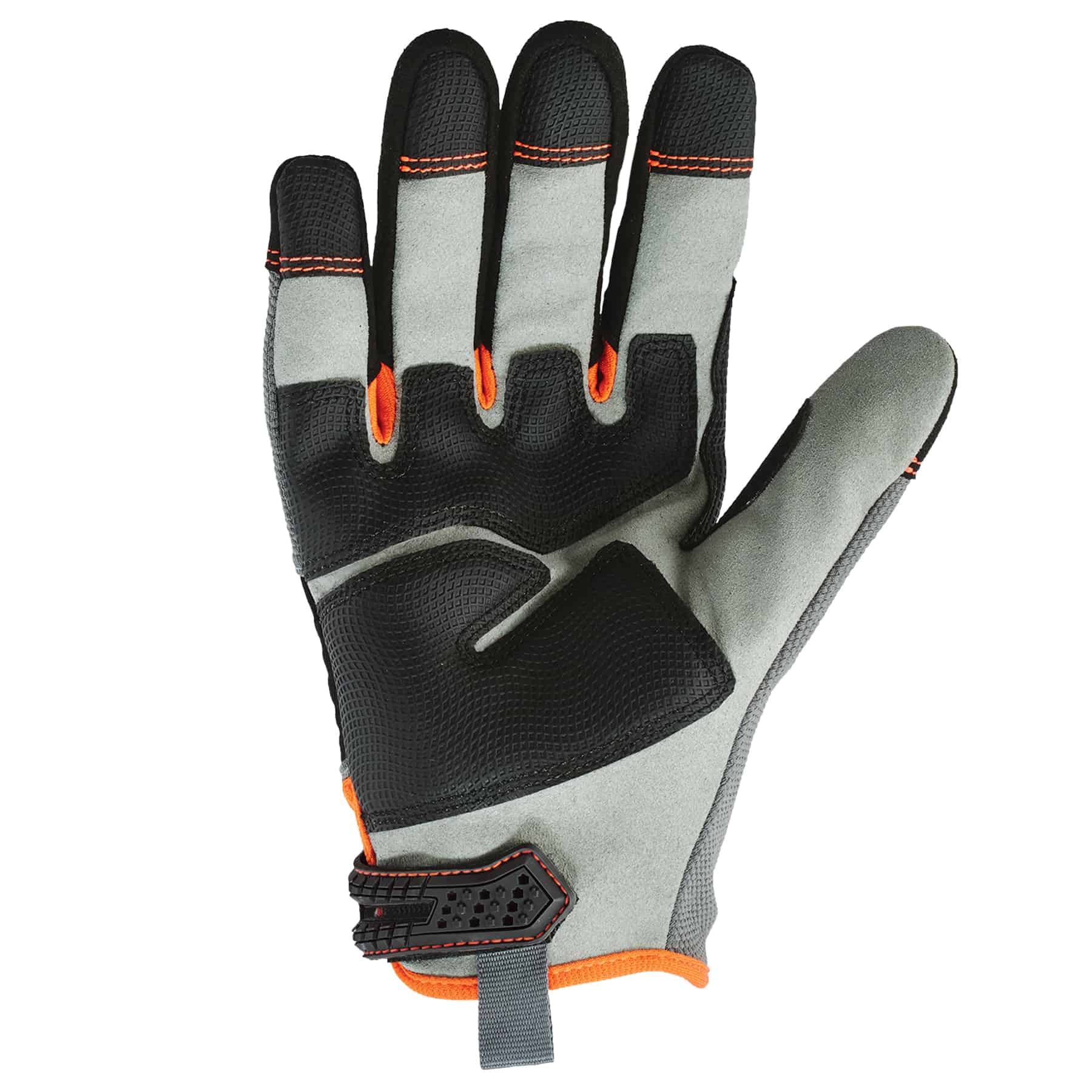 Ergodyne ProFlex Tena-Grip 720 Work Gloves 17116, Size 2XL, EVA Foam, Gray,  Black, Orange