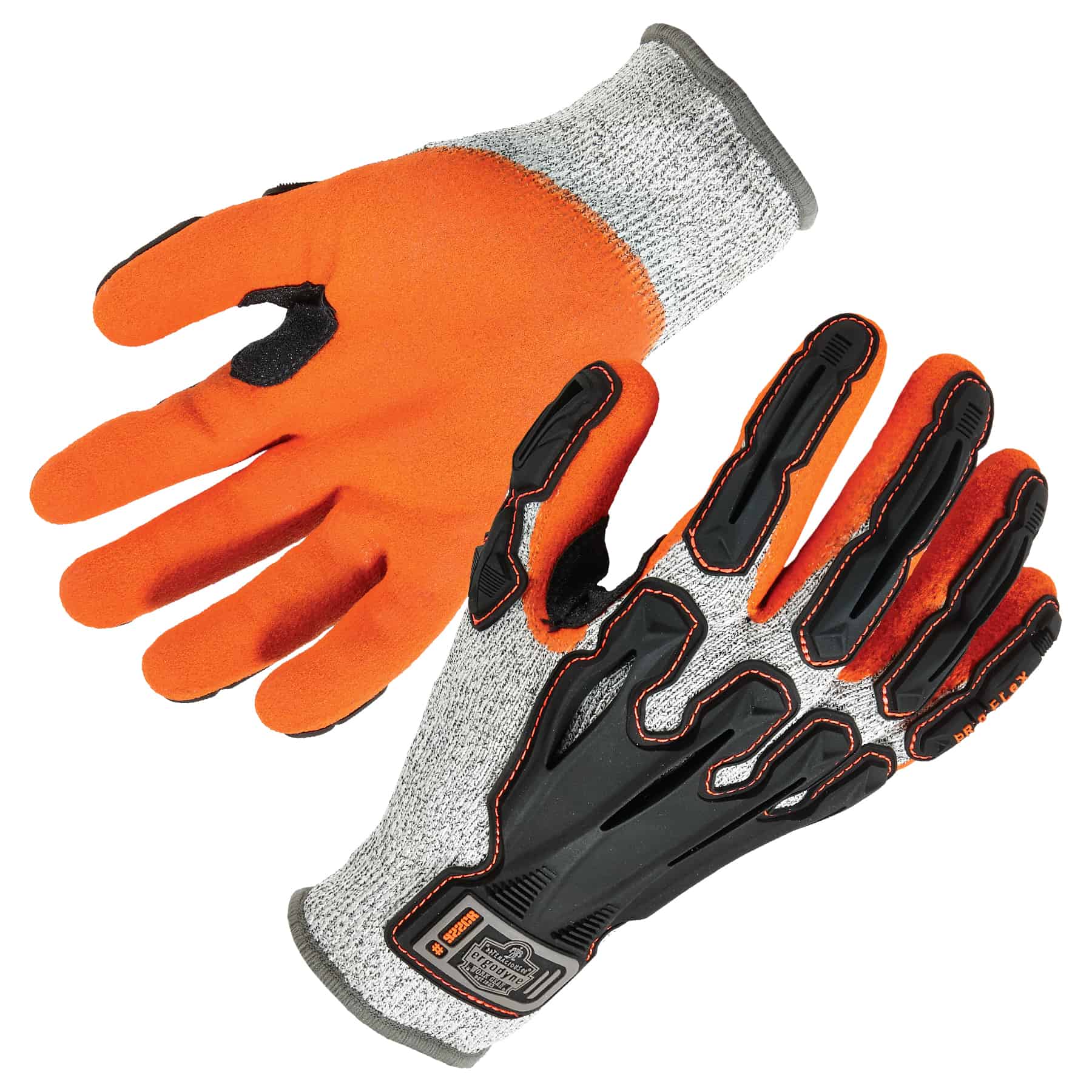 Nitrile-Coated Cut-Resistant Gloves, Dorsal Impact Reducing