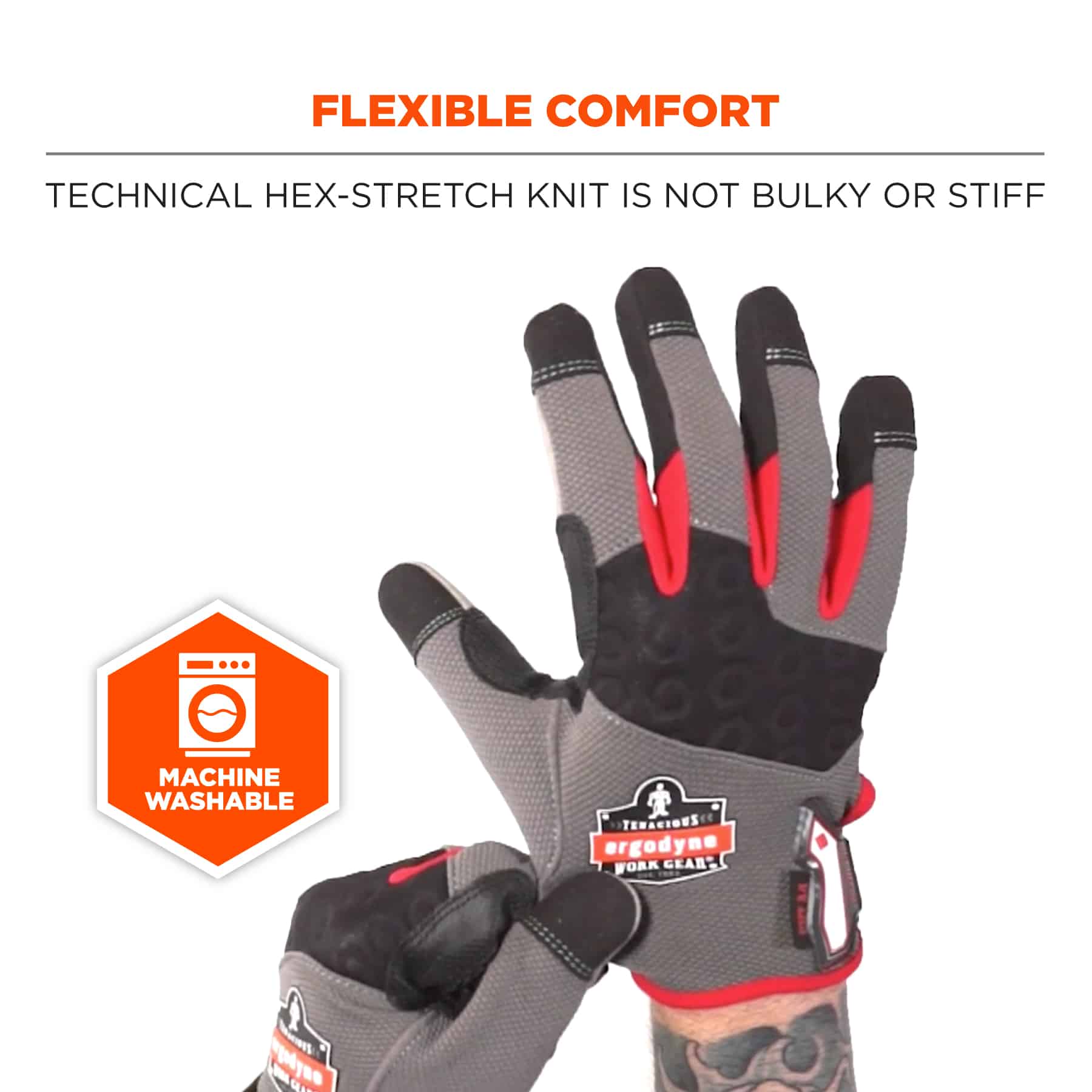 Dickies Mens Gloves Tough Heavy duty Impact Work Durable PPE 