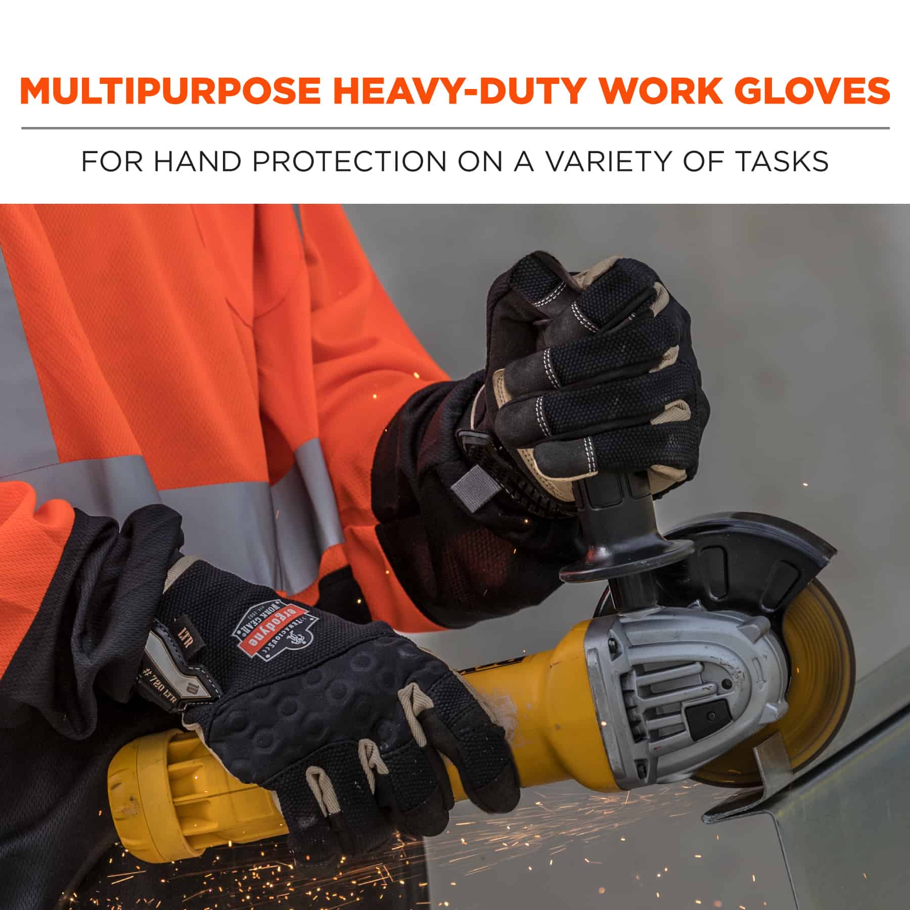 HeavyDuty LeatherReinforced Gloves Ergodyne