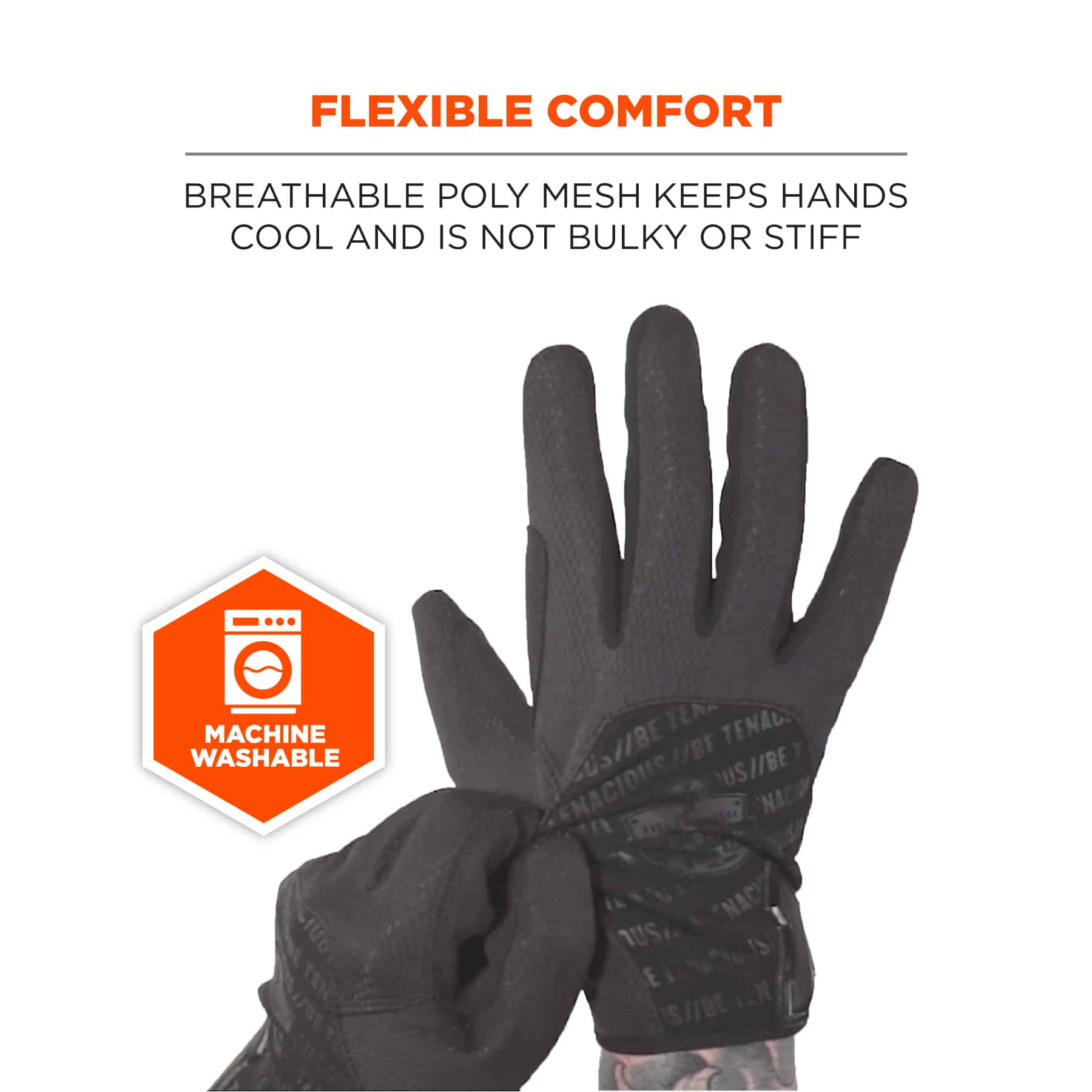 High-Dexterity Black Tactical Gloves