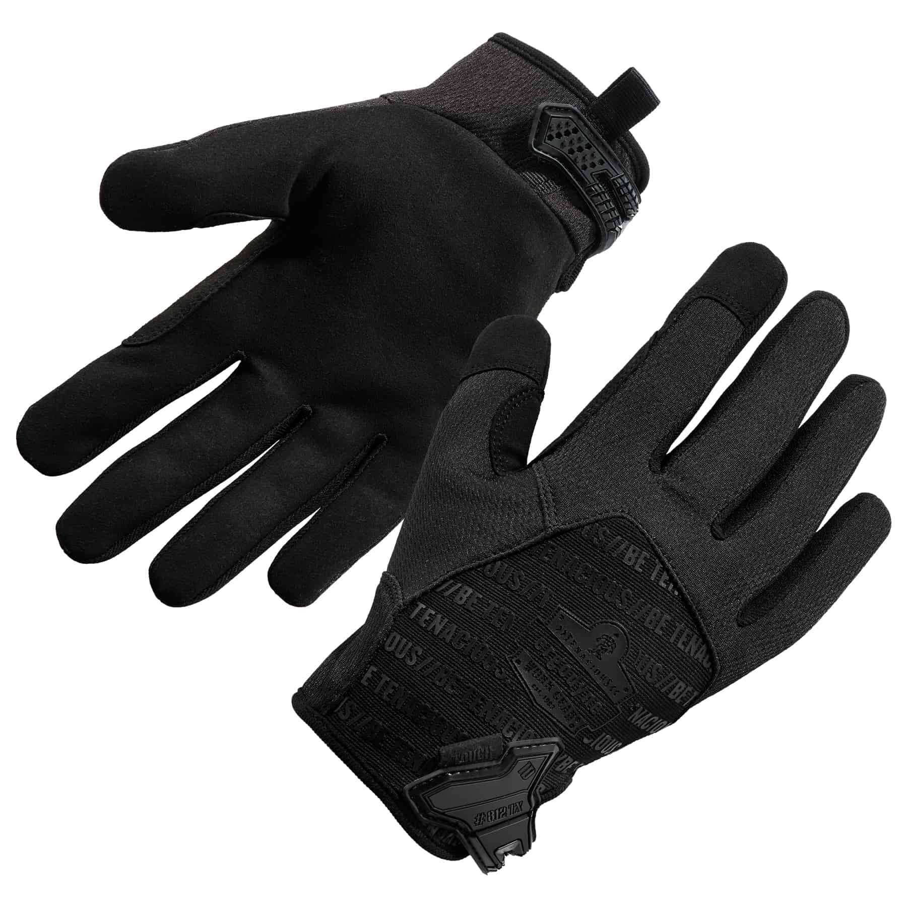 Hand Armor® Black Nitrile Geotex™ Grip Gloves 9 Mil Case Of 1000