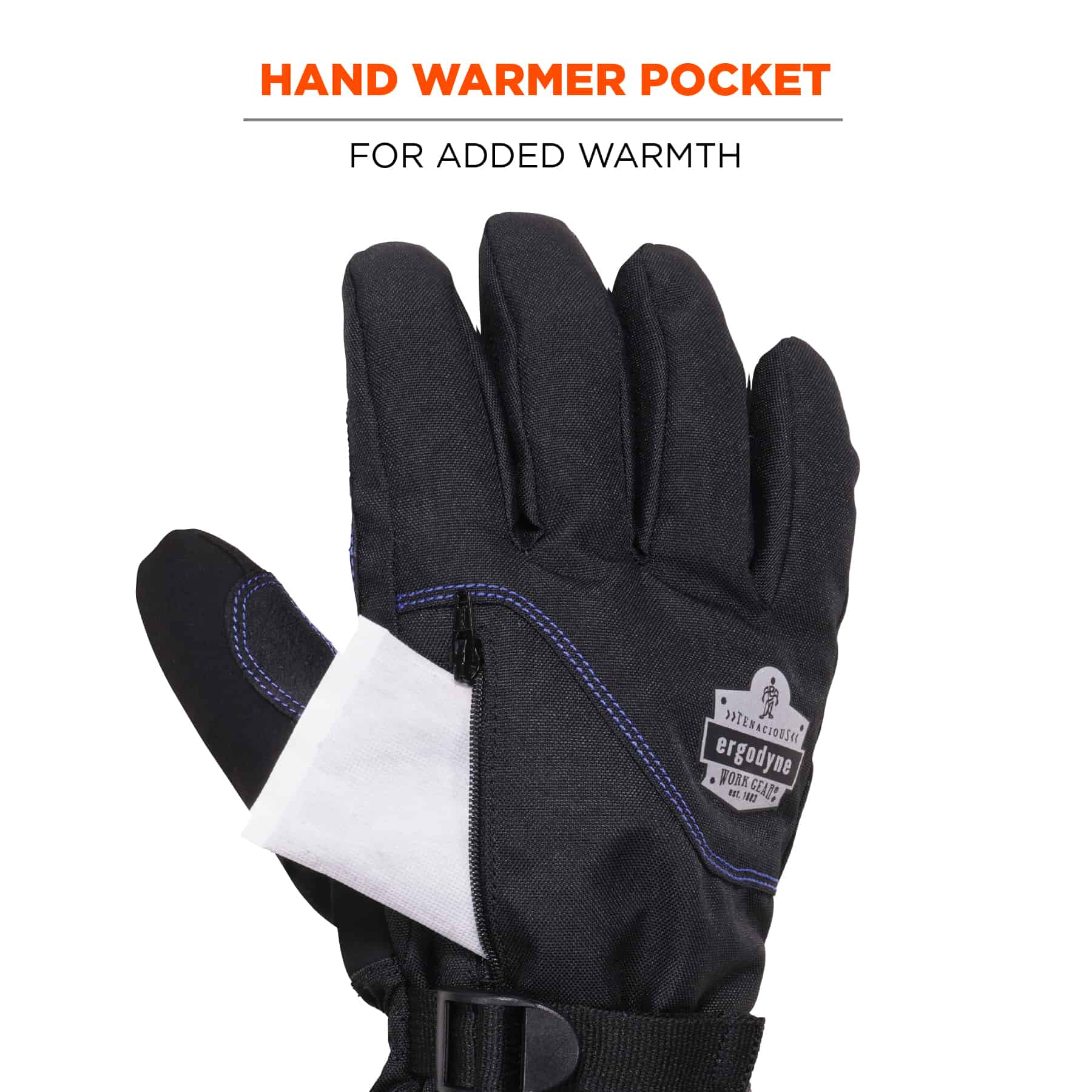 Ergodyne ProFlex 819WP Long Cuff Thermal Insulated Waterproof Work Gloves Touchscreen 