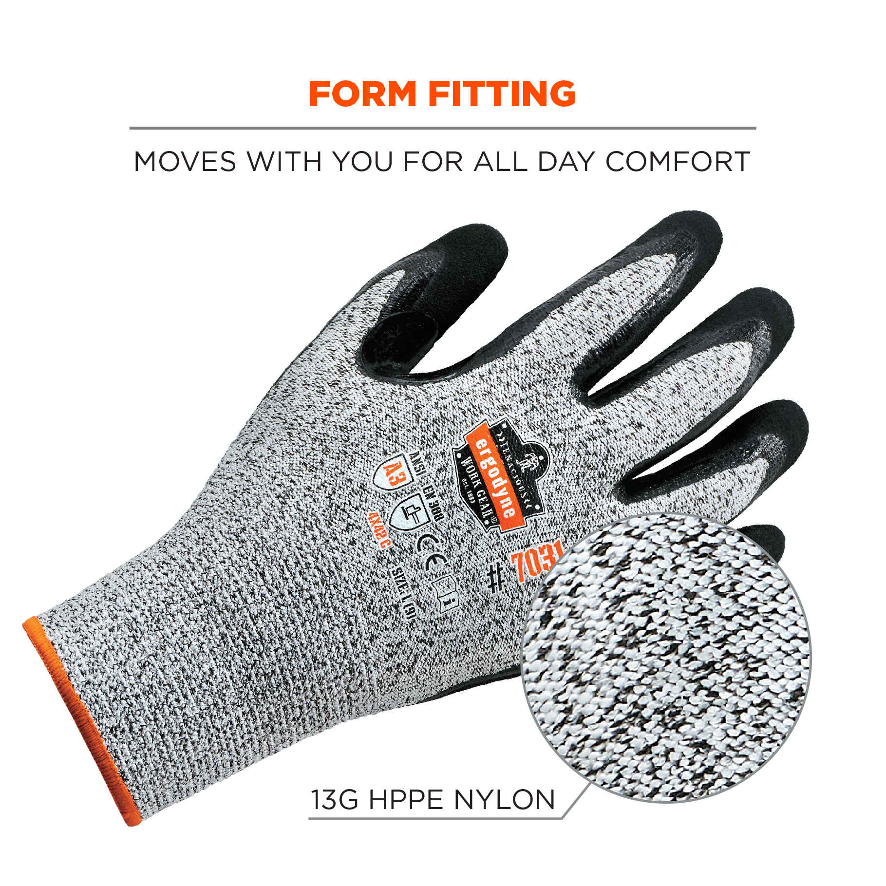 Ergodyne® ProFlex® 821 Box Handler Mechnics Gloves: Silicone