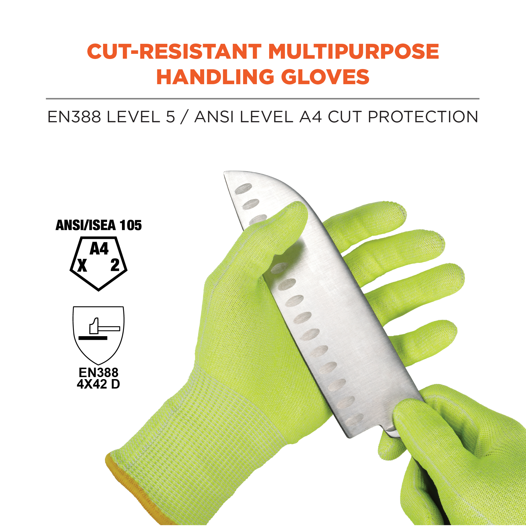 Cut Resistant Gloves Level 5 Protection for Kitchen Safety Anti Cutting  Gloves