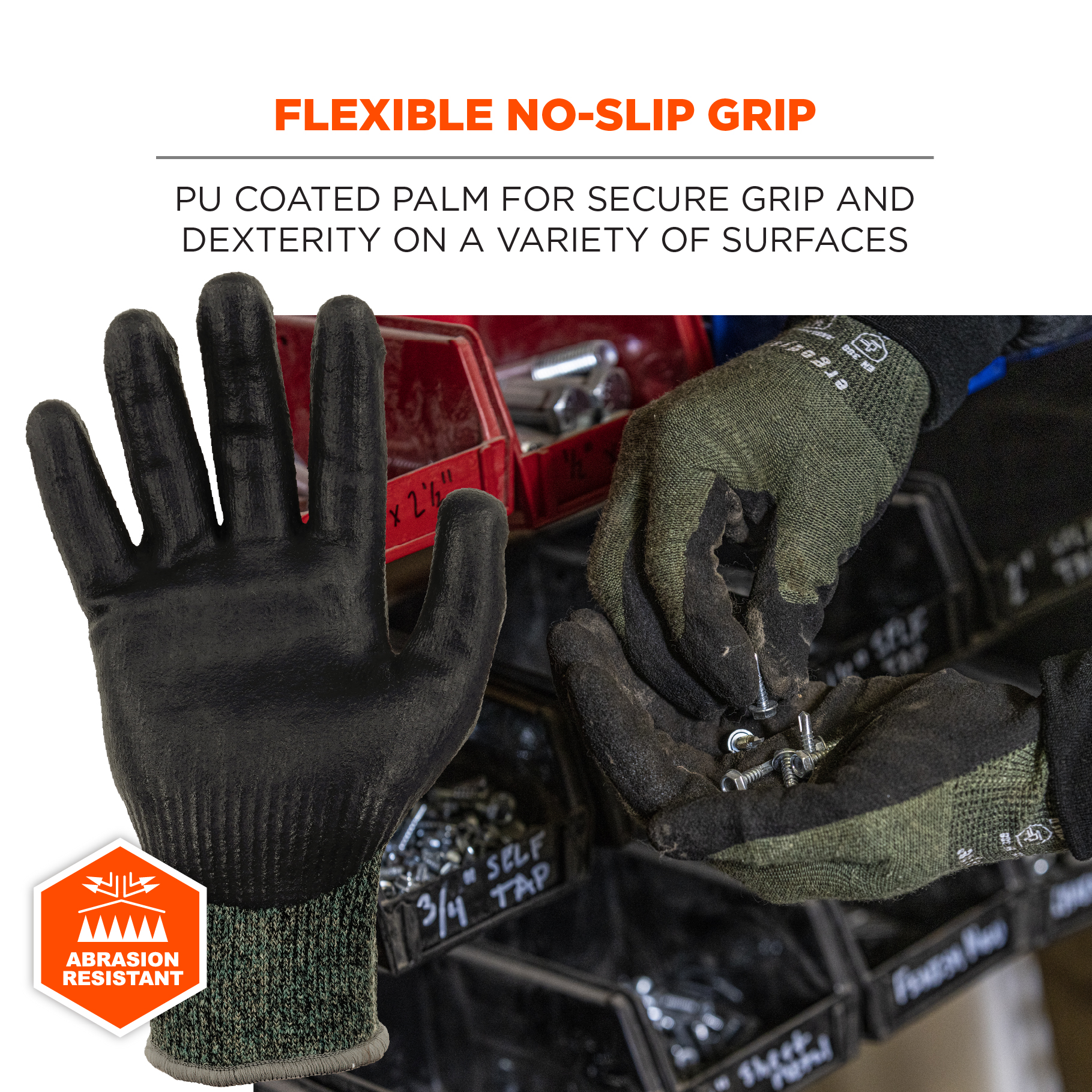 ProFlex 7031 2XL Gray Nitrile-Coated Cut-Resistant Gloves A3 Level