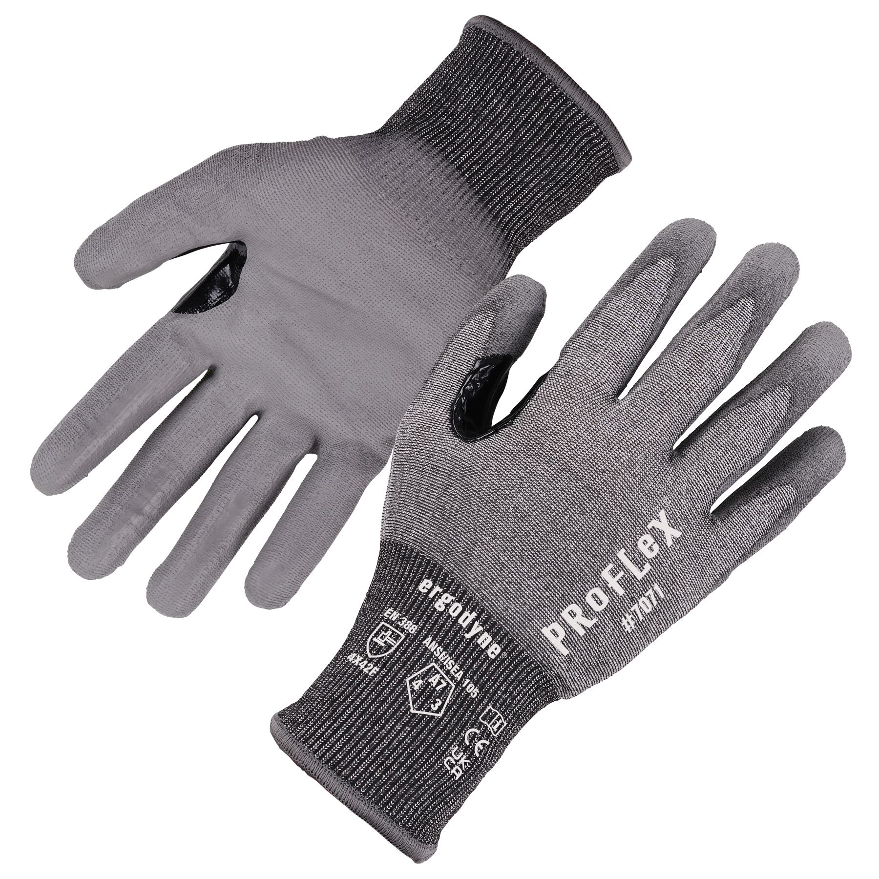 GREY CUT PROTECTIVE GLOVE CUT 4 PU SZ 10