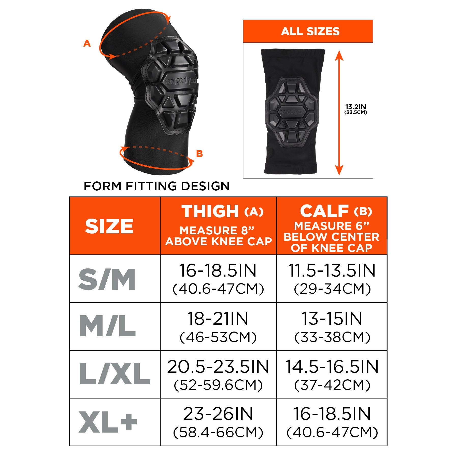 Padded Knee Sleeves - 3-Layer Foam Cap