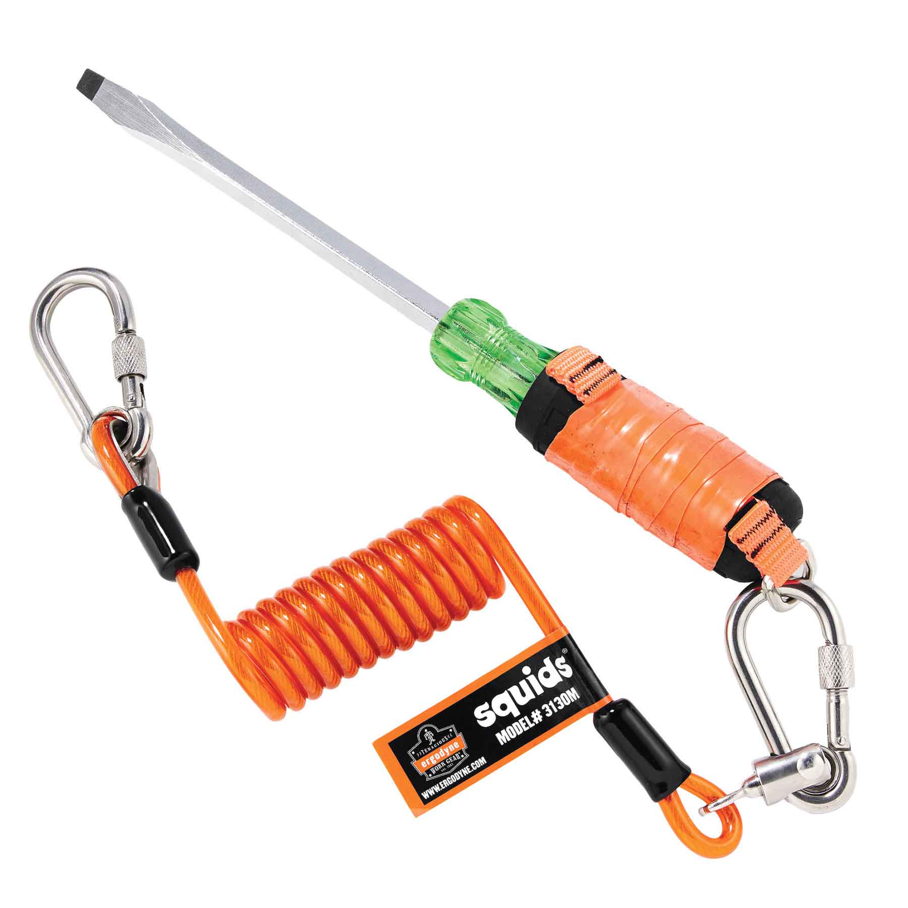 Squids 3130M Coiled Cable Tool Lanyard - 5lb