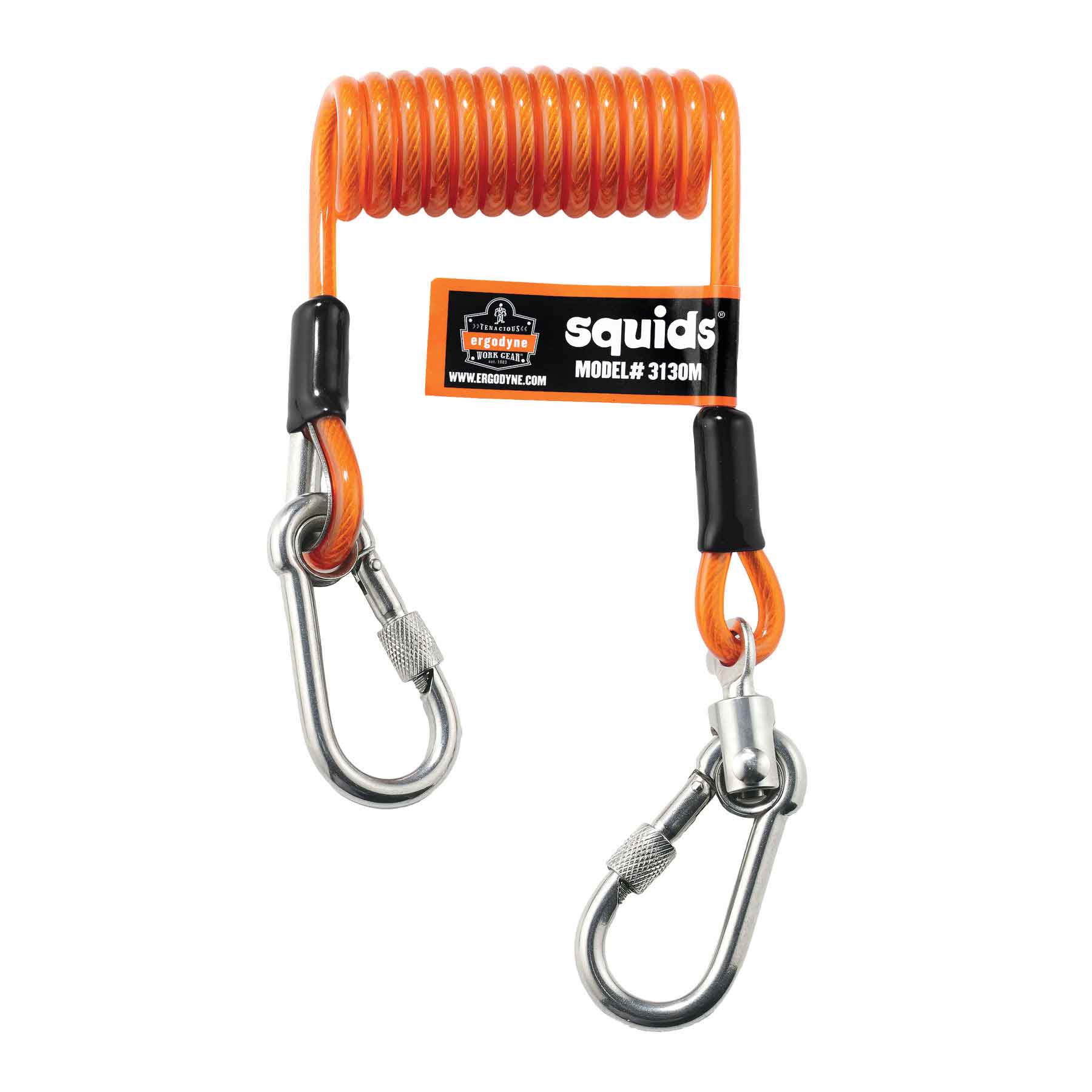 Medium Orange Ergodyne Squids 3510M Tie Hook
