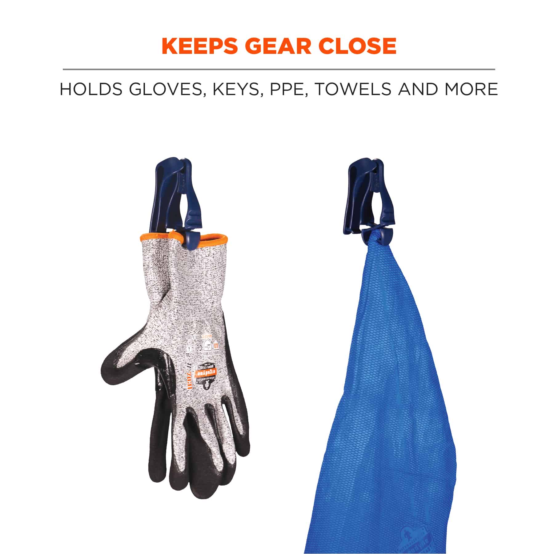 Construction Safety Plastic Work Hand Gloves Clips Holder/Glove