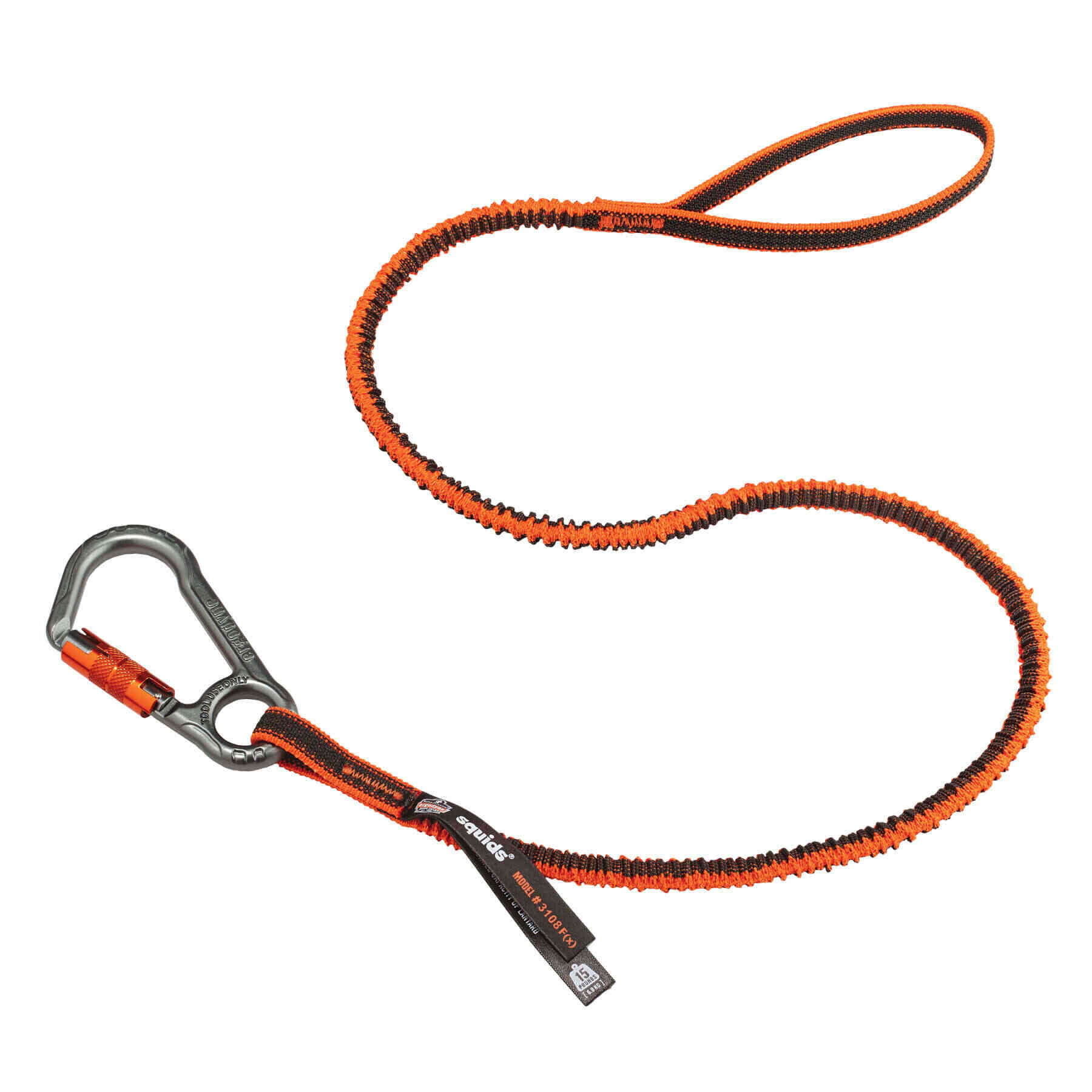 Squids 3108F(x) Tool Lanyard Single Locking Carabiner - 15lbs